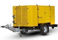Винтовой компрессор Atmos PDP 190-10 (на шасси, рег. высота, с тормозами)
