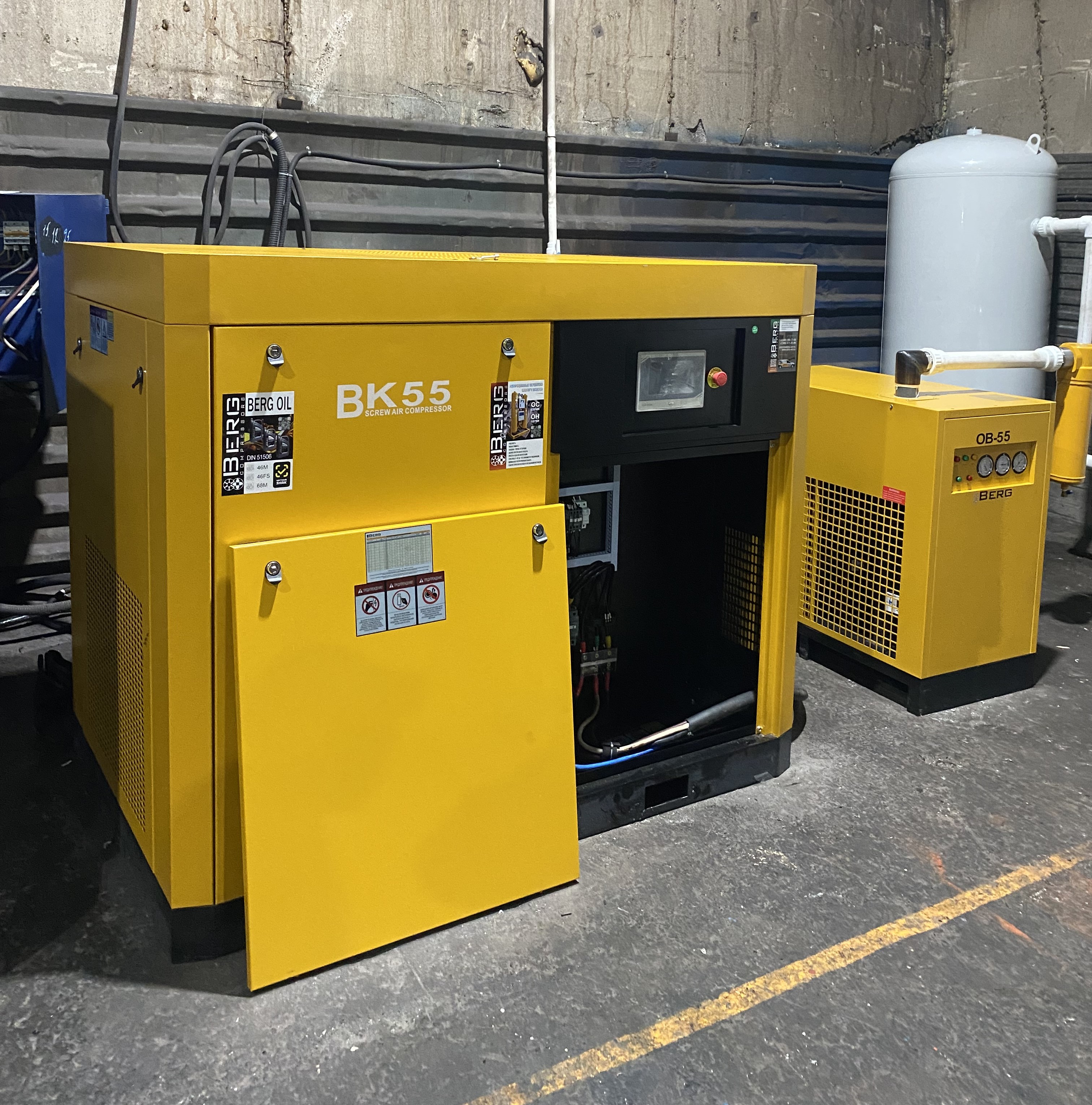 Винтовой компрессор BERG ВК-55 10 бар для ООО «СИТК»