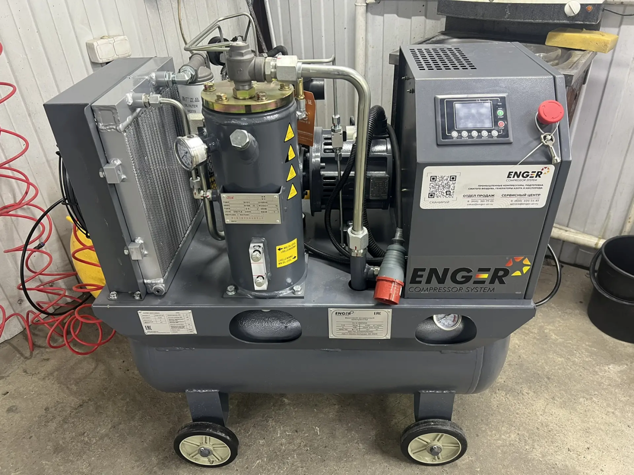 Проект - Винтовой компрессор Enger HJ-4-380VSD 8